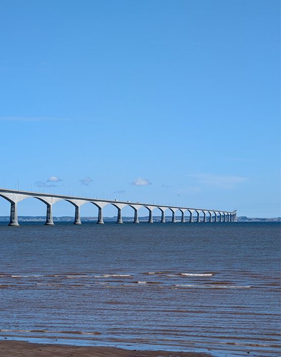 Confederation Bridge taken from shore